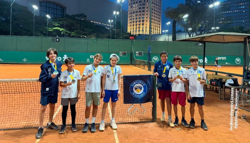 Tênis: Equipe D12M é campeã no Campeonato Interclubes